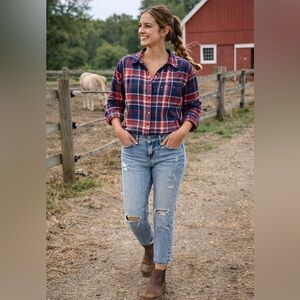 American Eagle Outfitters Light Blue Distressed Women’s Jeans Size 4